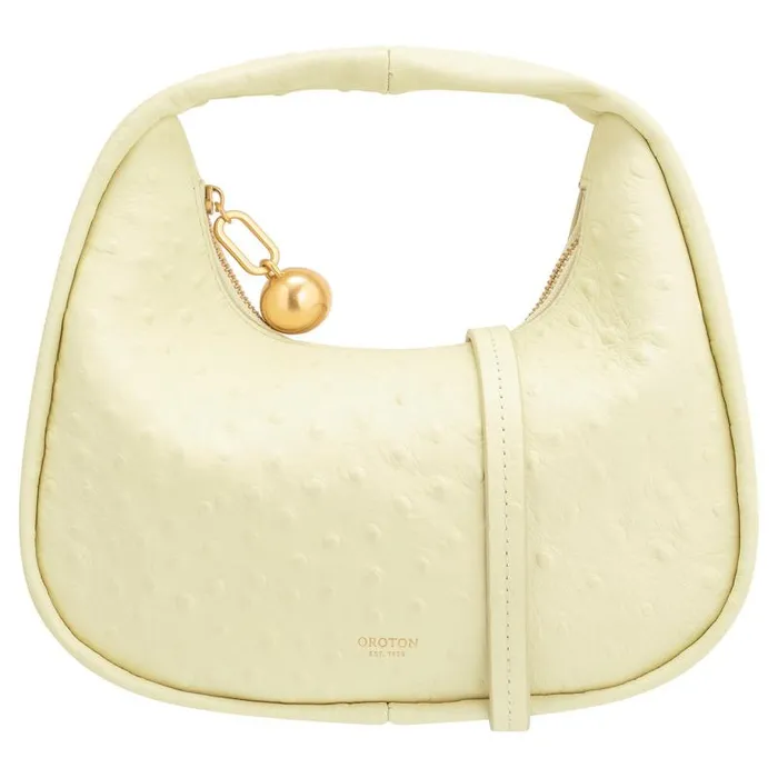 Oroton Mini Bags Women Clara Texture Small Day Bag Lemon Butter