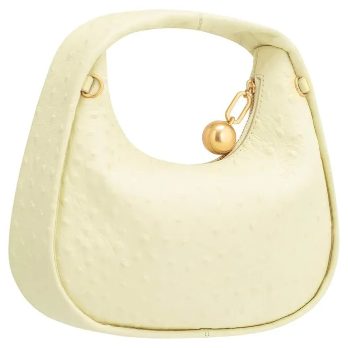 Oroton Mini Bags Women Clara Texture Small Day Bag Lemon Butter