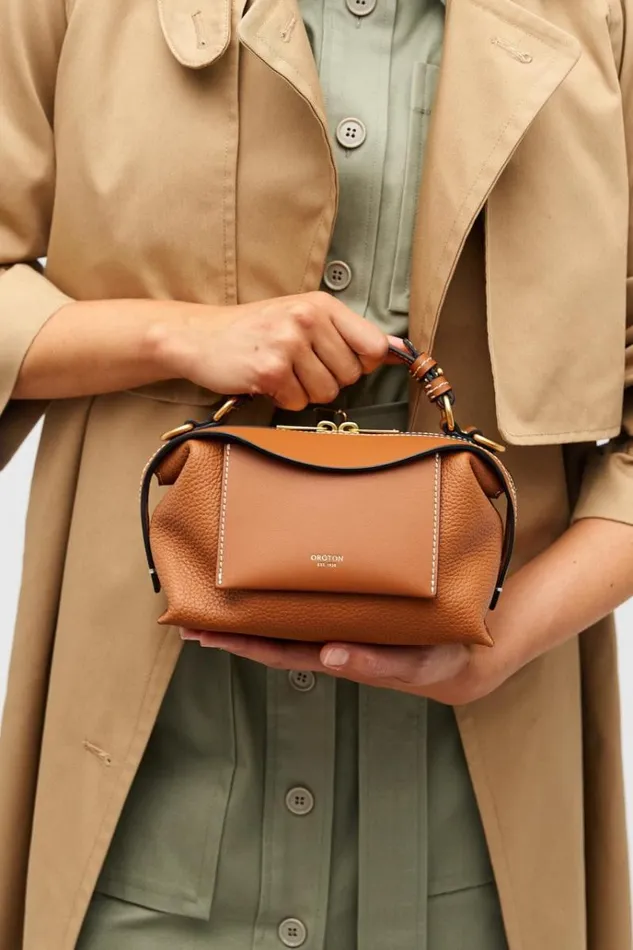 Oroton Mini Bags Women Mica Mini Bowler Brandy