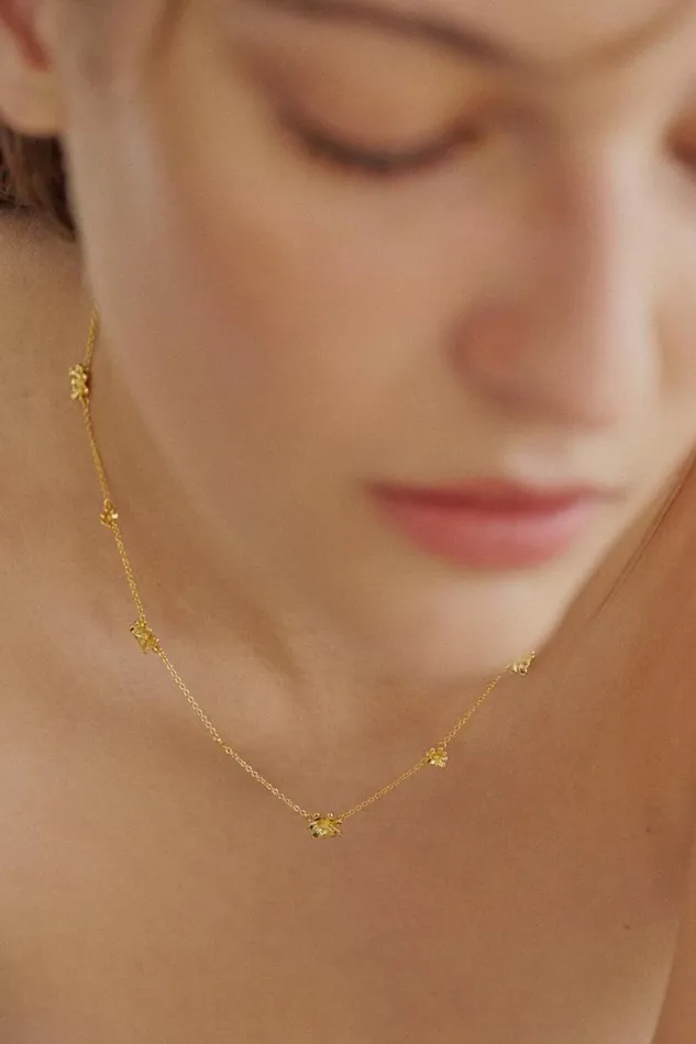 Oroton Necklaces Jewellery Daisy Necklace 18k Gold