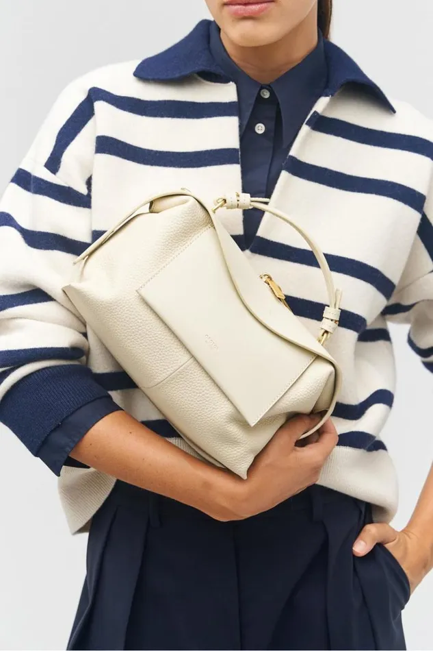 Oroton Shoulder Women Mica Small Bowler Cashew