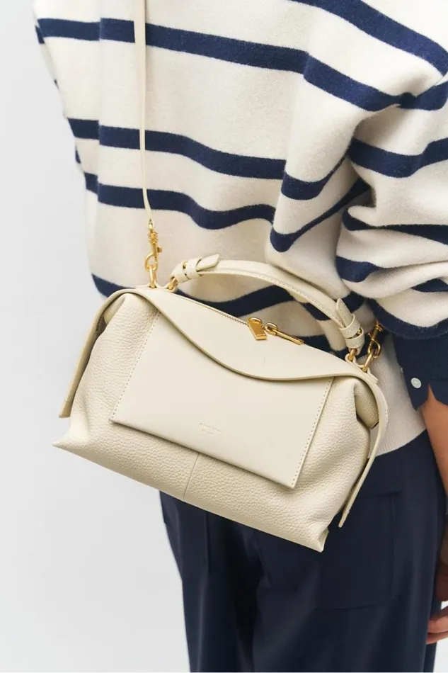 Oroton Shoulder Women Mica Small Bowler Cashew