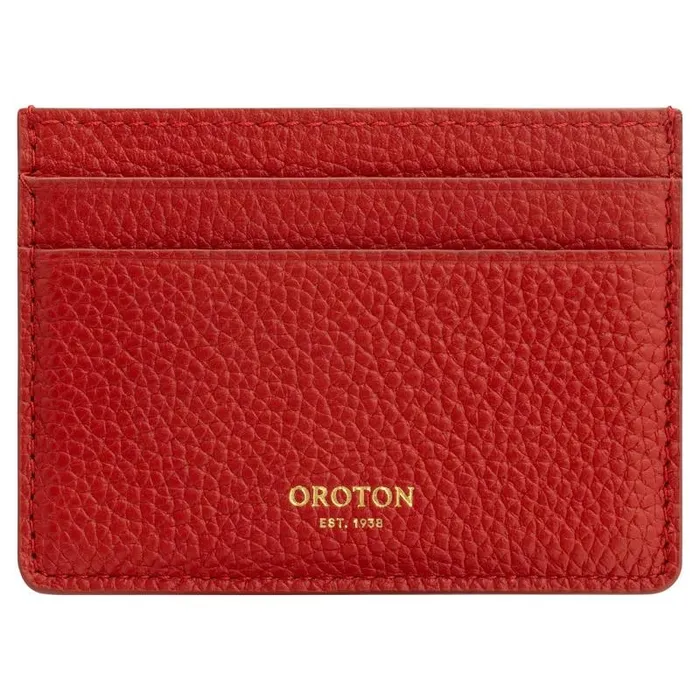 Oroton Wallets Accessories Jemima Card Holder Dark Poppy