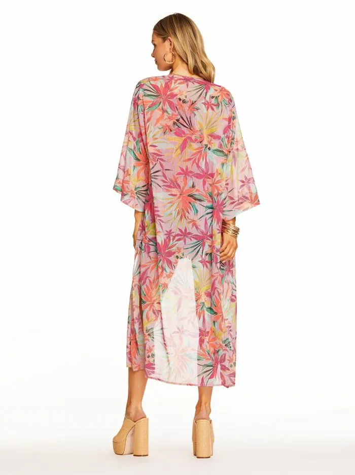 Outerwear Clothing Jessica Simpson Blakely Duster In Floral Canopy