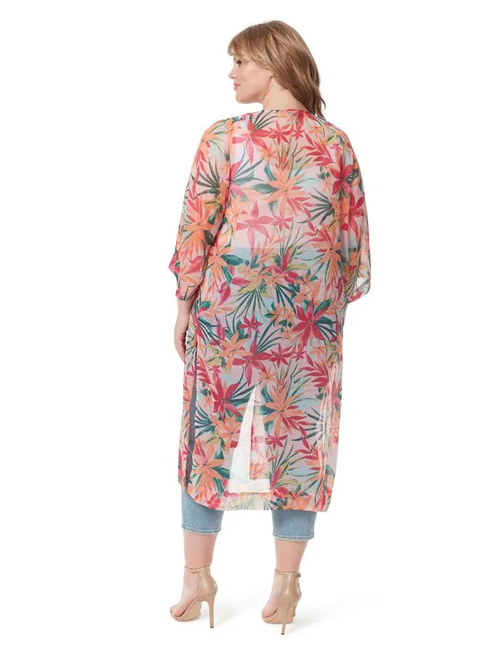 Outerwear Clothing Jessica Simpson Blakely Duster In Floral Canopy