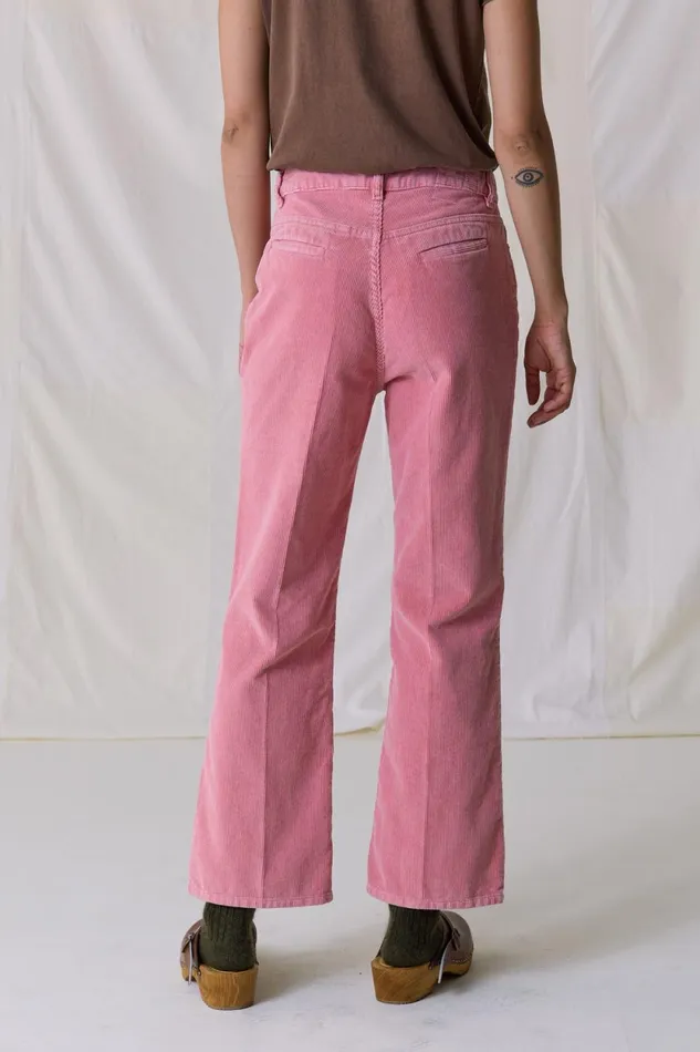Pants and Jeans Women Leon and Harper Pipou Plain Trousers Pink