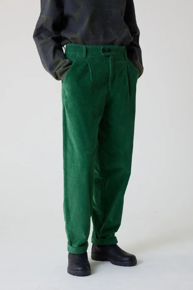 Pants and Jeans Women Leon and Harper Prom Plain Trousers Green