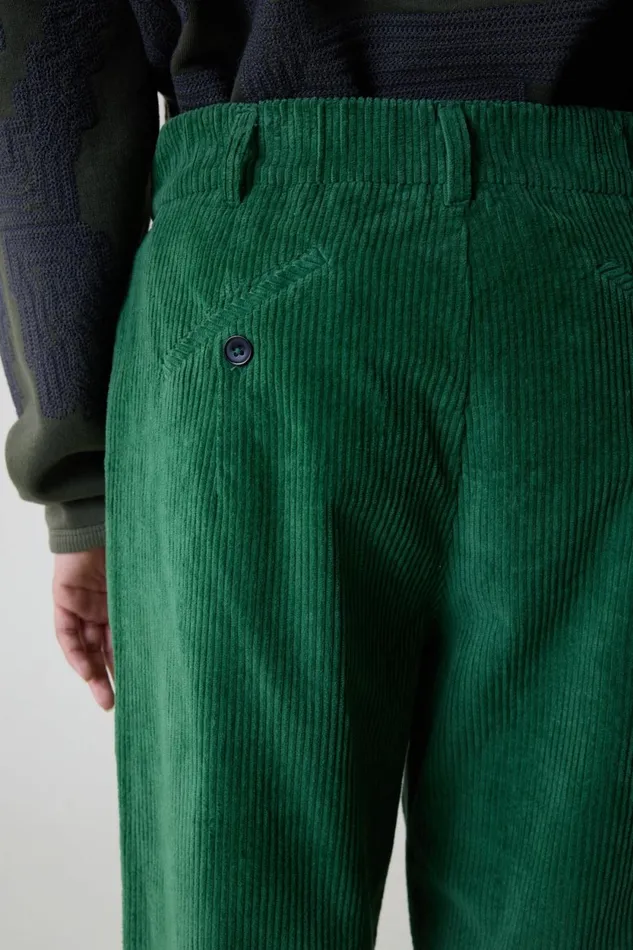 Pants and Jeans Women Leon and Harper Prom Plain Trousers Green
