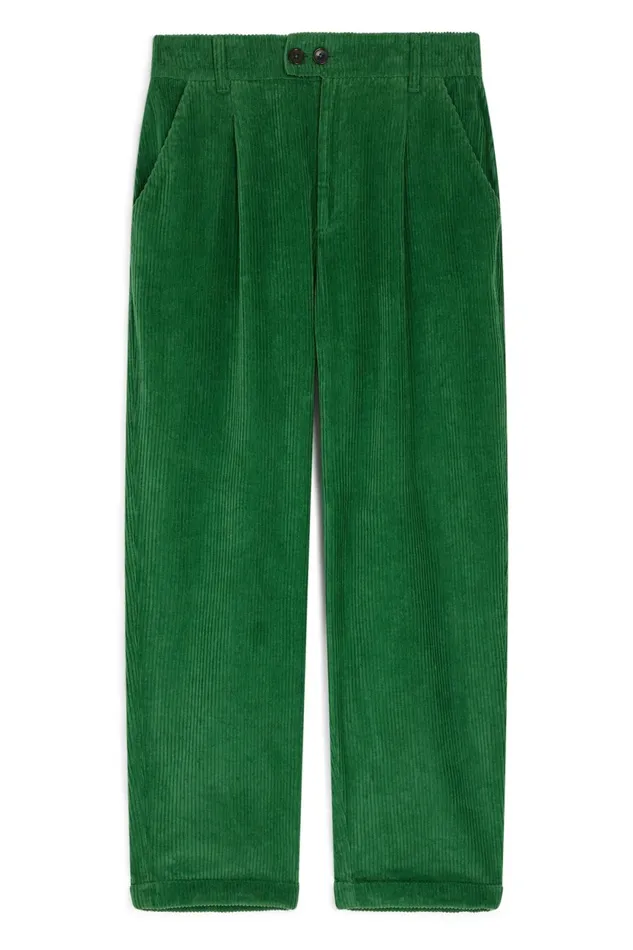 Pants and Jeans Women Leon and Harper Prom Plain Trousers Green