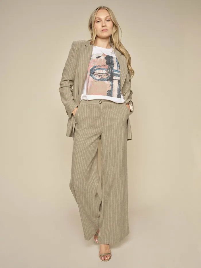 Pants MMMaddie Enya Pant Rain Drum MOS MOSH Women Pants MMMaddie Enya Pant Rain Drum MOS MOSH Women