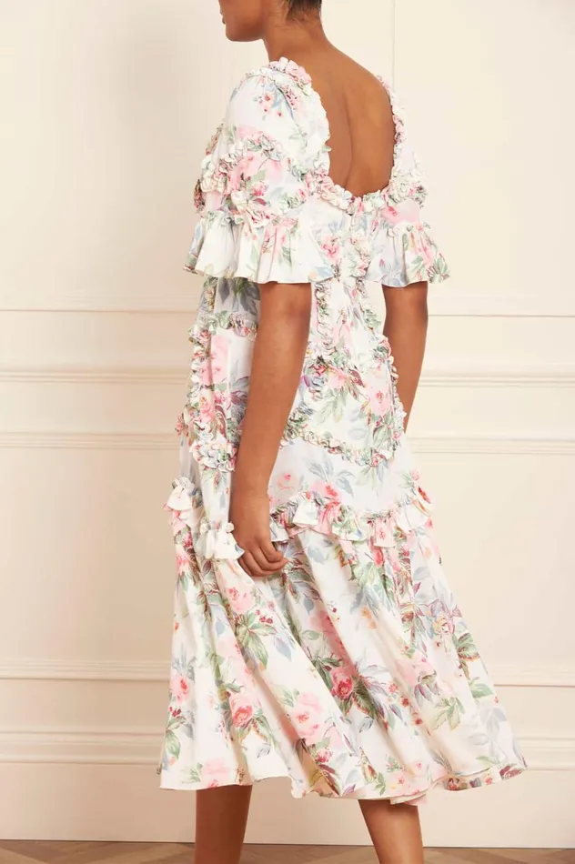Paradise Garden Alice Crepe Ballerina Dress Multi Women Needle and Thread Dresses
