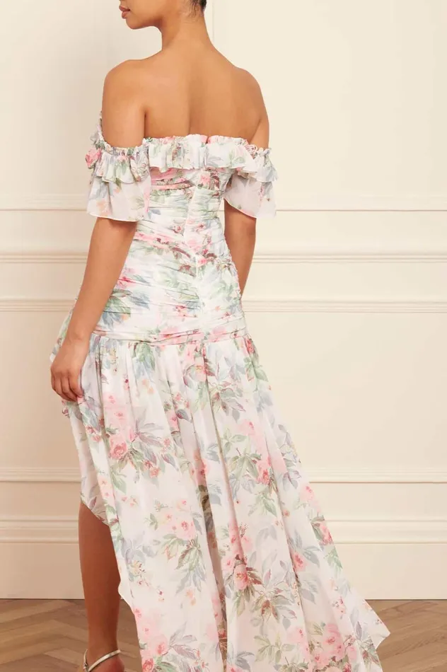 Paradise Garden Susie Chiffon HighLow Dress Multi Women Needle and Thread Dresses