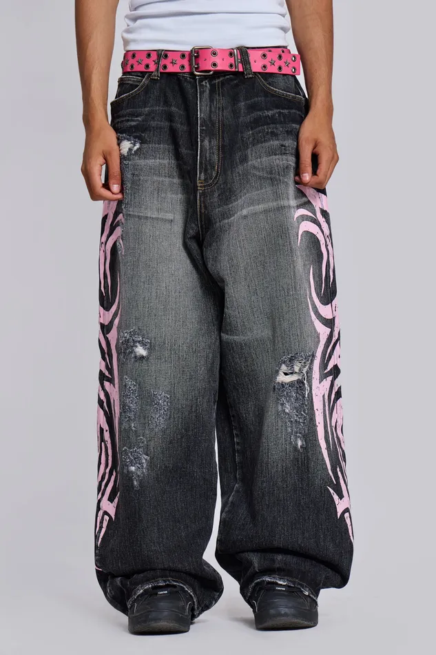 Pink Blade XL Colossus Jeans Men Denim Jaded London
