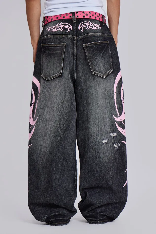 Pink Blade XL Colossus Jeans Men Denim Jaded London