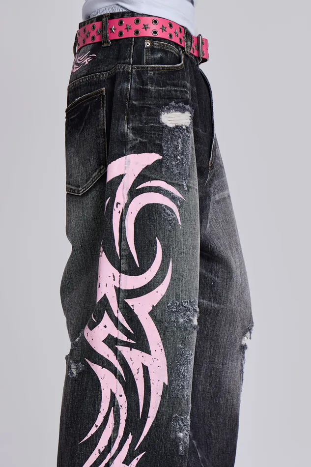Pink Blade XL Colossus Jeans Men Denim Jaded London