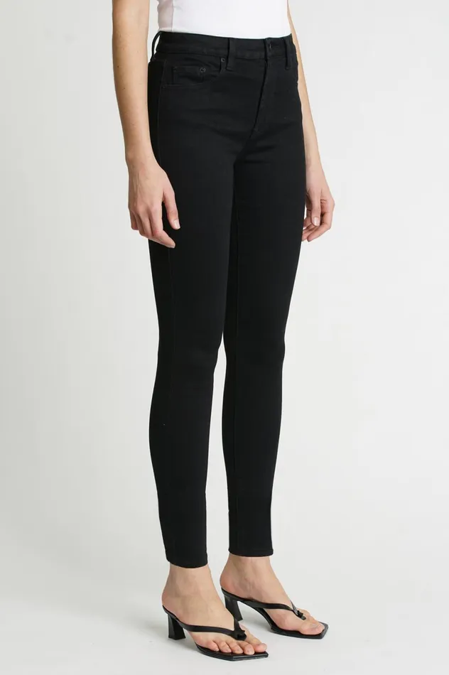 Pistola Denim Aline High Rise Skinny 8211 Midnight Black Women Denim