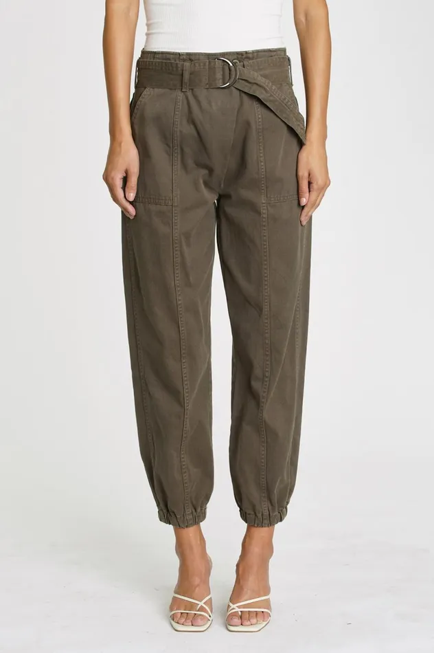 Pistola Denim Archer Crossover Jogger 8211 Dark Olive Women Pants