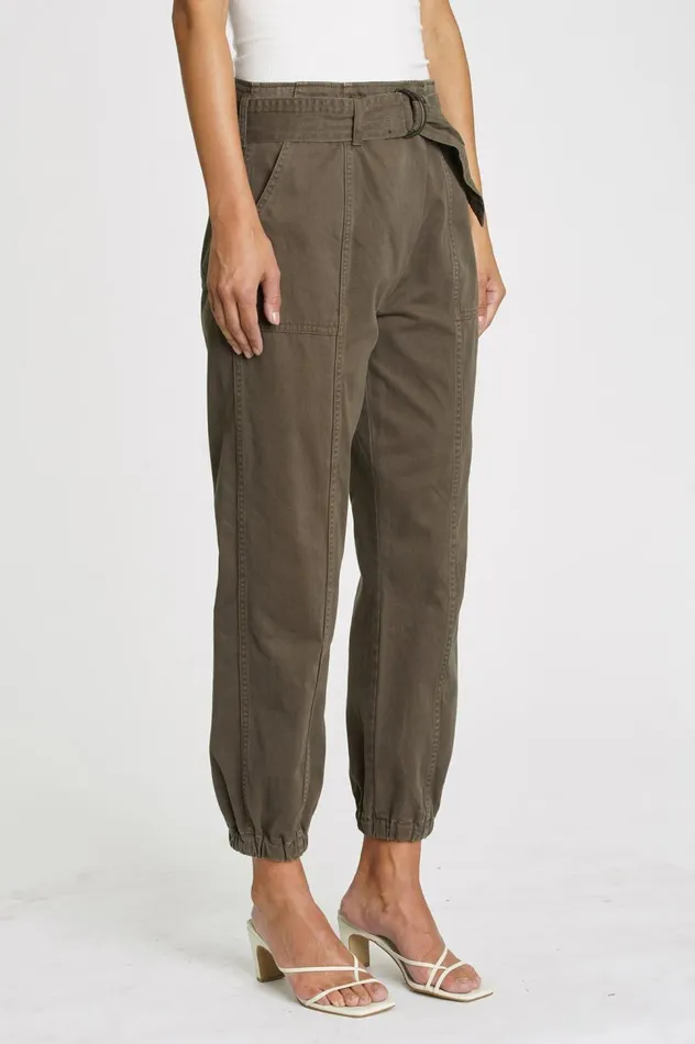 Pistola Denim Archer Crossover Jogger 8211 Dark Olive Women Pants