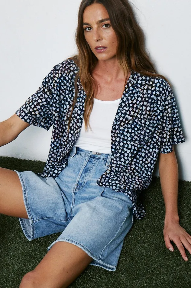 Pistola Denim Lucy Pajama Shirt 8211 Seeing Stars Women Tops