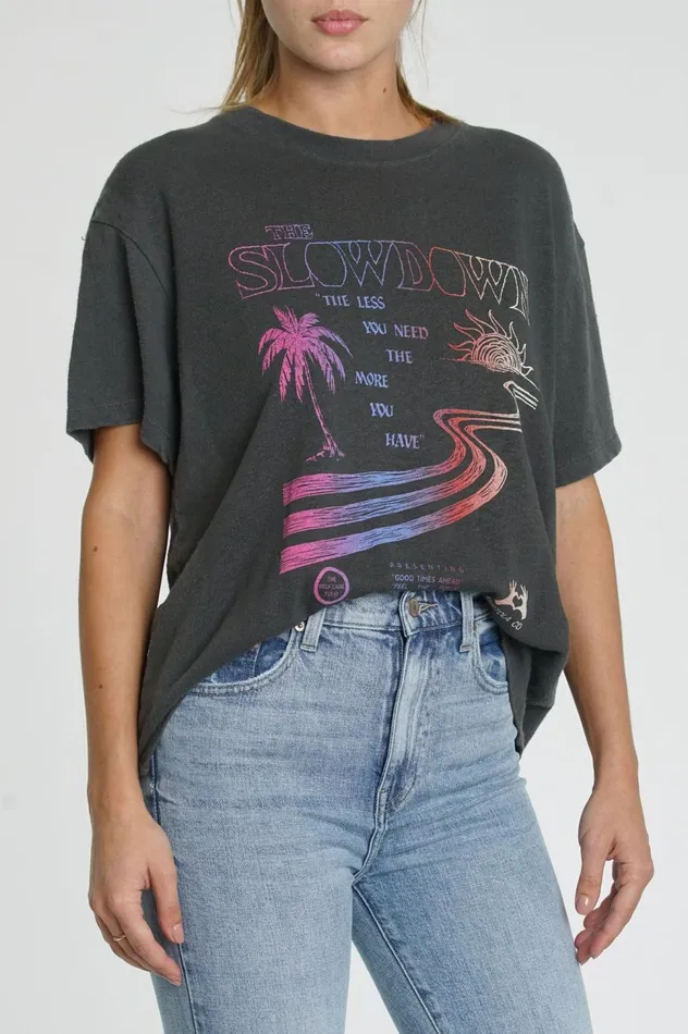 Pistola Denim Palmer Hemp Box Tee 8211 Slowdown Island Women Tops