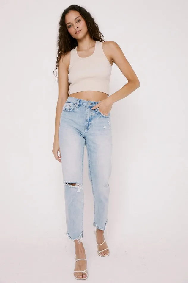 Pistola Denim Presley High Rise Relaxed Roller 8211 By My Side Women Denim