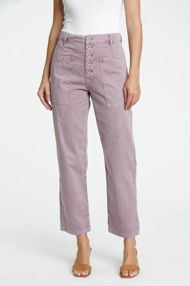 Pistola Denim Tammy High Rise Trouser 8211 Lilac Dust Women Pants
