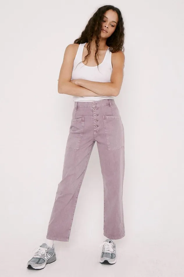 Pistola Denim Tammy High Rise Trouser 8211 Lilac Dust Women Pants
