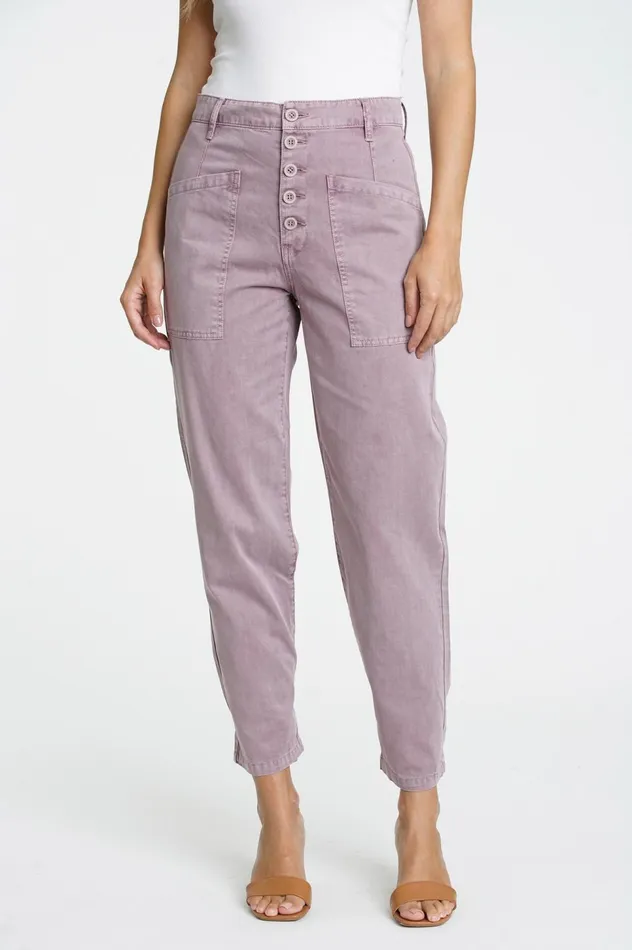 Pistola Denim Tammy High Rise Trouser 8211 Lilac Dust Women Pants