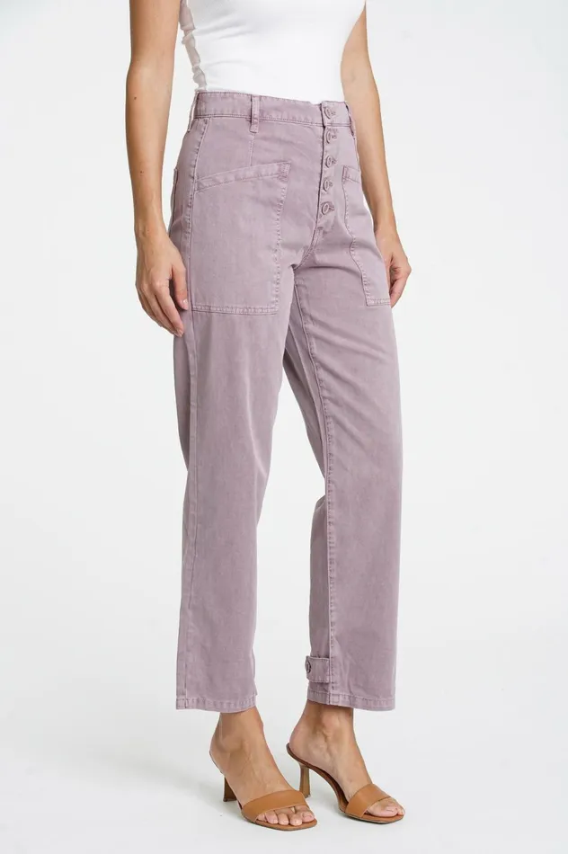 Pistola Denim Tammy High Rise Trouser 8211 Lilac Dust Women Pants