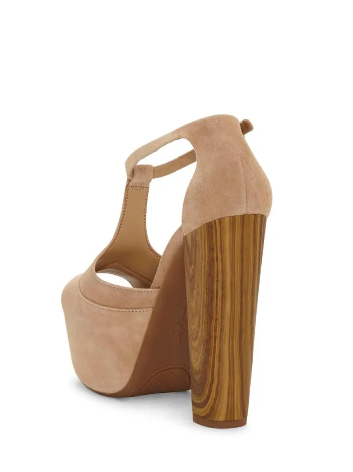 Platforms Shoes Jessica Simpson Dany TStrap Platform Sandal In Sand
