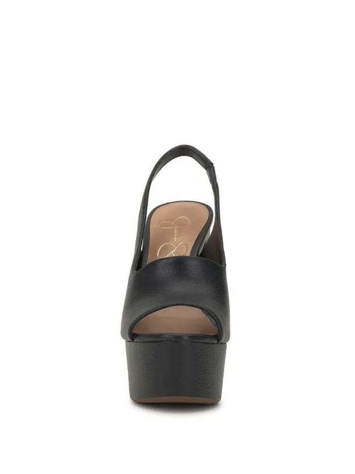 Platforms Shoes Jessica Simpson Devalyn Slingback Platform Sandal In Black