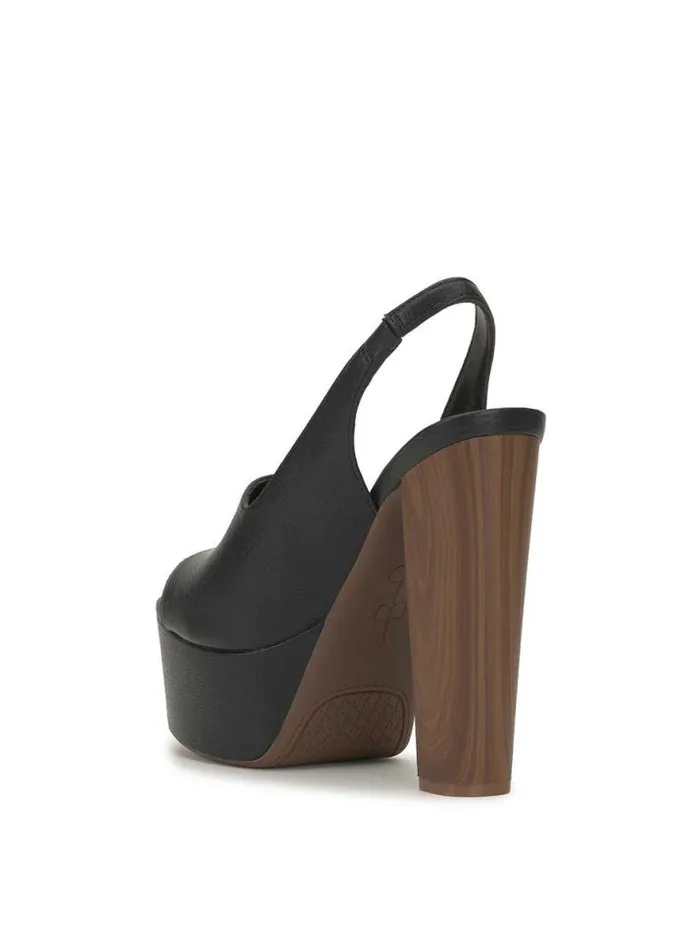 Platforms Shoes Jessica Simpson Devalyn Slingback Platform Sandal In Black