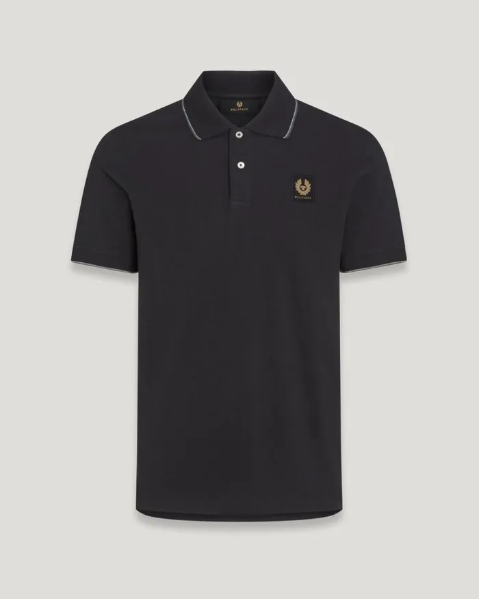 Polo Shirts Men Belstaff Double Tipped Polo Black