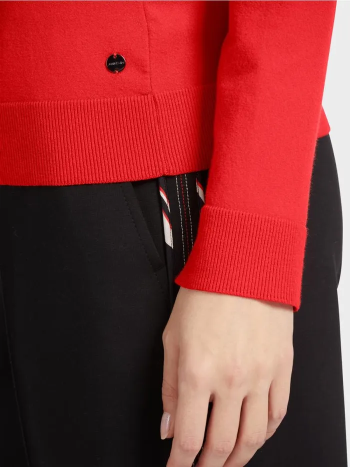Pullover and Sweatshirts Damen Marc Cain FeinstrickPullover 034Rethink Together034 Campari