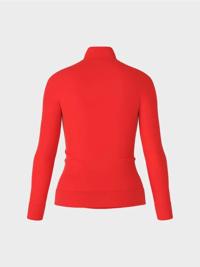 Pullover and Sweatshirts Damen Marc Cain FeinstrickPullover 034Rethink Together034 Campari