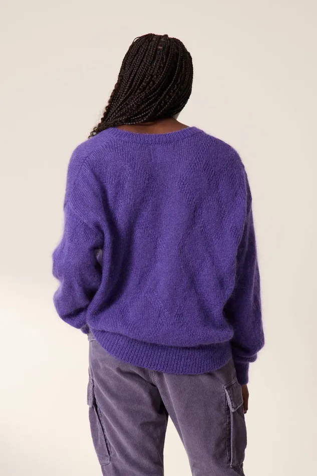 Pulls and Vests Women Leon and Harper Malili Pl Jumper Purple