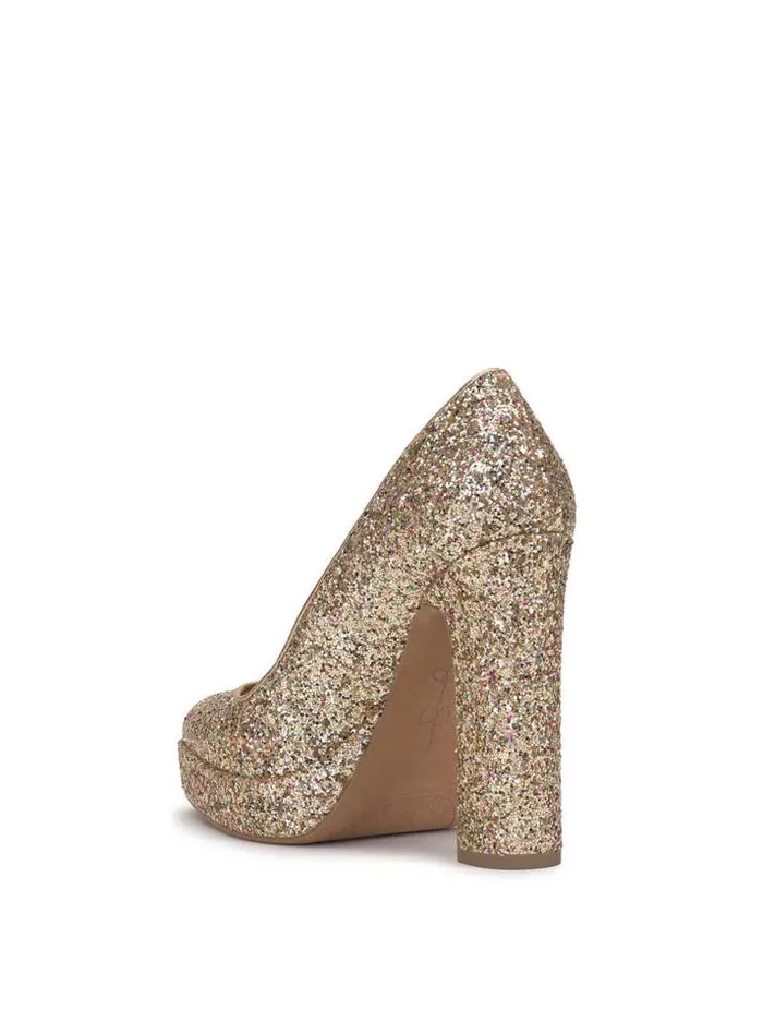 Pumps Shoes Jessica Simpson Glynis Platform Pump In Party Gold
