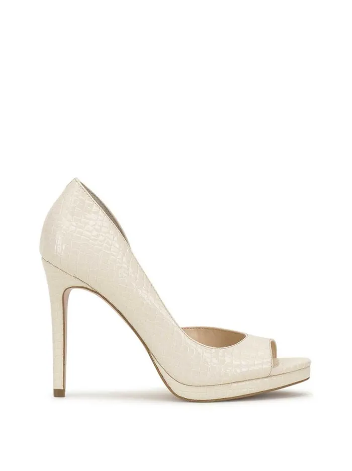 Pumps Shoes Jessica Simpson Kimli Peep Toe Pump In Bone