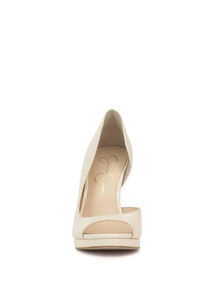 Pumps Shoes Jessica Simpson Kimli Peep Toe Pump In Bone