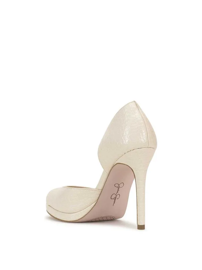Pumps Shoes Jessica Simpson Kimli Peep Toe Pump In Bone