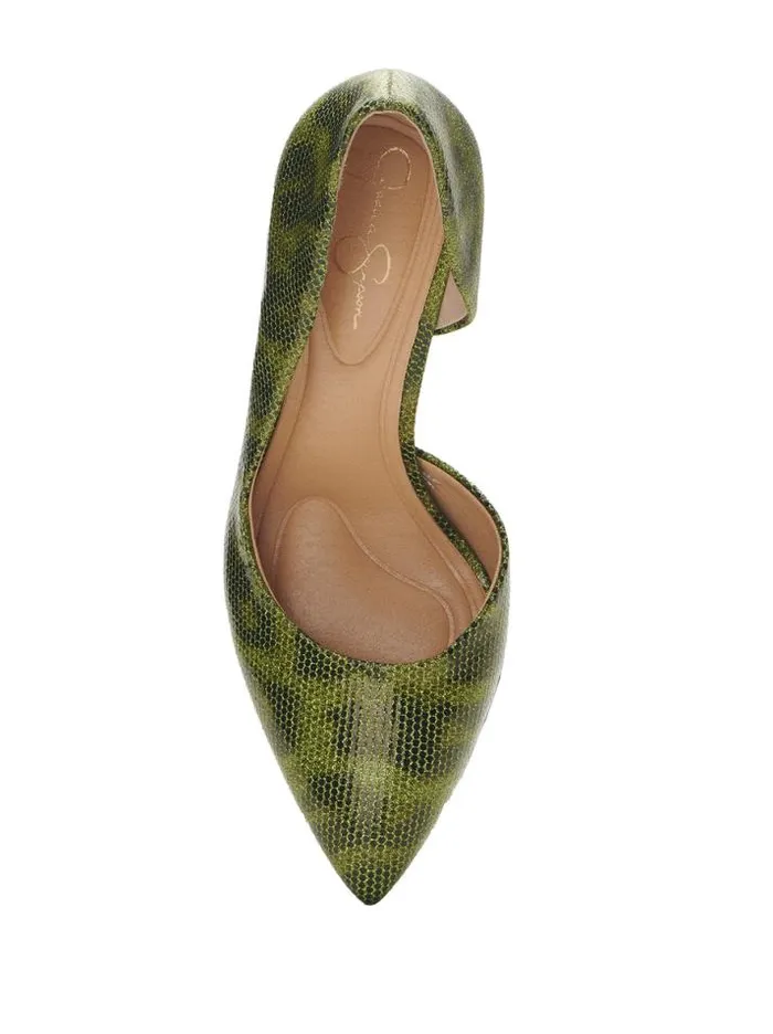 Pumps Shoes Jessica Simpson Prizma D039Orsay Pump In Green Leopard