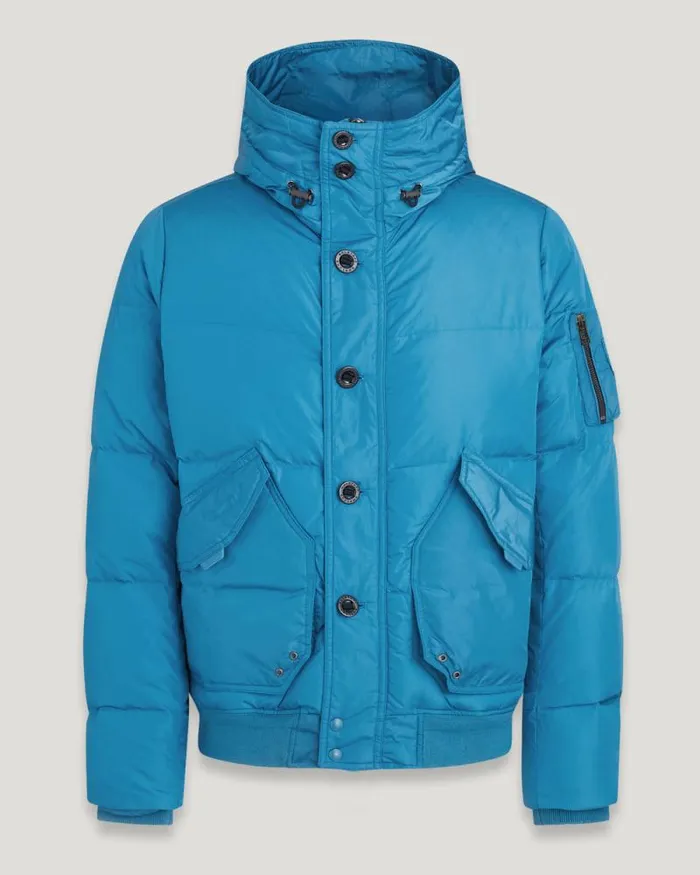 Quilt and Down Jackets Men Belstaff Radar Jacket Ocean Blue