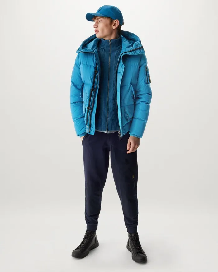 Quilt and Down Jackets Men Belstaff Radar Jacket Ocean Blue Quilt and Down Jackets Men Belstaff Radar Jacket Ocean Blue