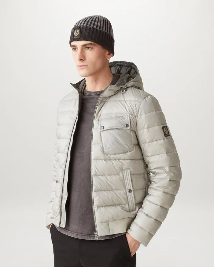 Quilt and Down Jackets Men Belstaff Streamline Jacket Chrome Grey Quilt and Down Jackets Men Belstaff Streamline Jacket Chrome Grey