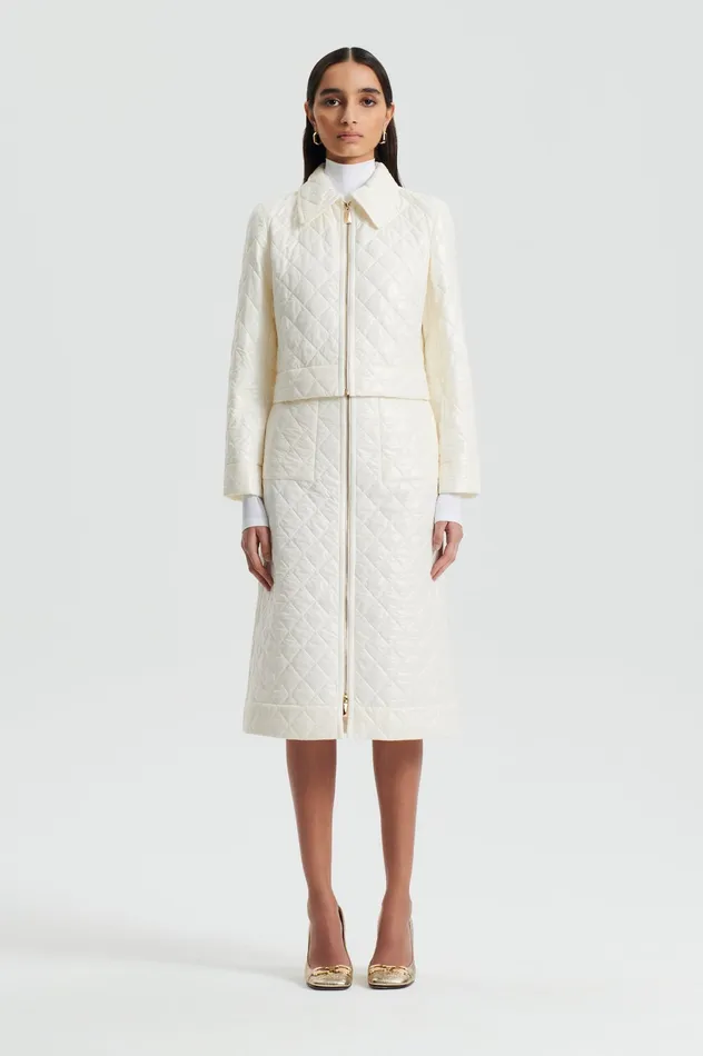 QUILTED JACKET WHITE Women Jackets Scanlan Theodore