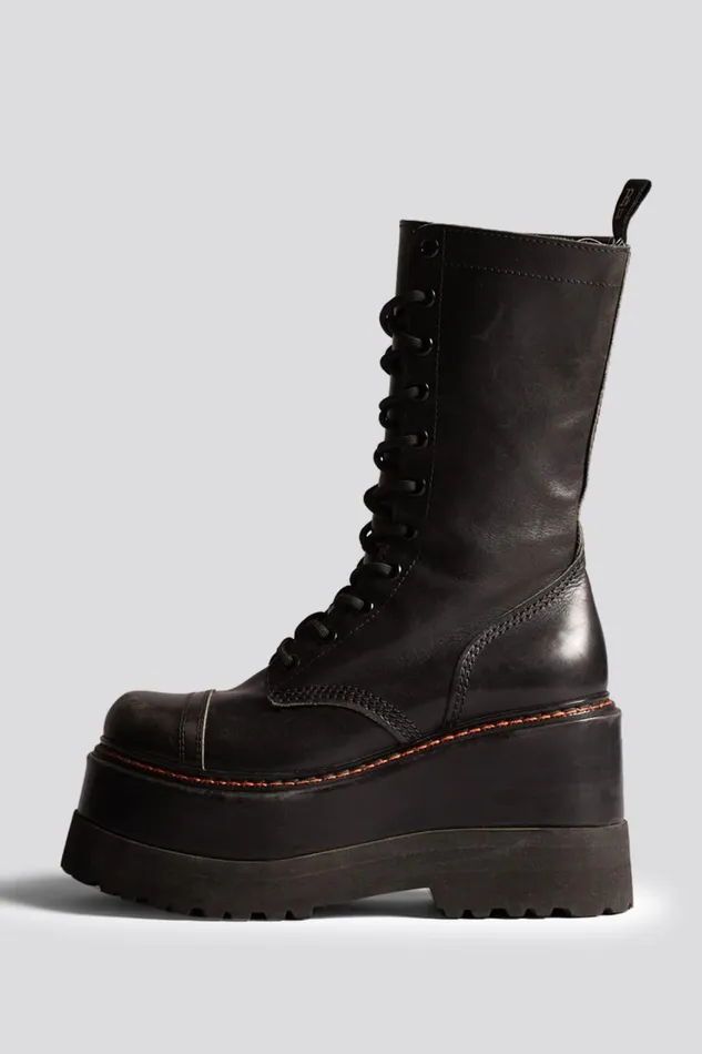R13 Boots Women MEDIUM JUMP BOOT 8211 BLACK