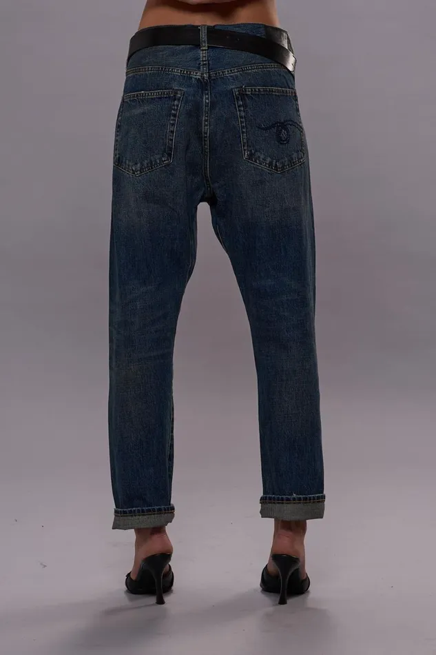 R13 Crossover Women CROSSOVER JEAN 8211 DAWSON BLUE