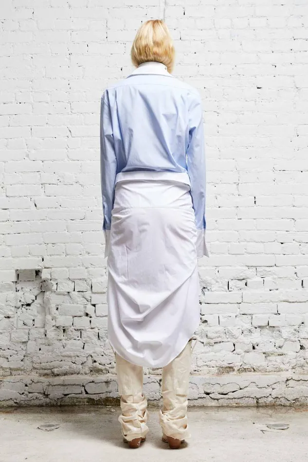 R13 Dresses and Skirts Women TIE SHIRTDRESS 8211 BLUE AND WHITE