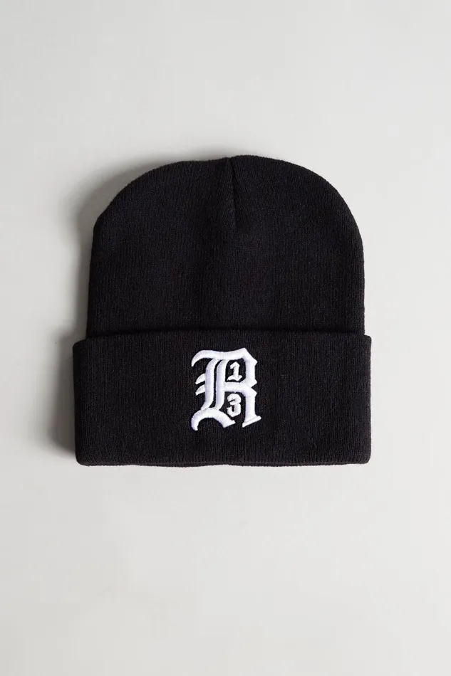 R13 Hats Women R13 BEANIE 8211 BLACK