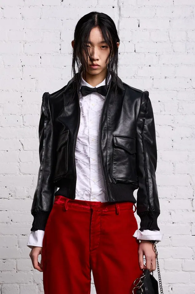 R13 Jackets and Coats Women FLAT SLEEVE BOMBER 8211 BLACK